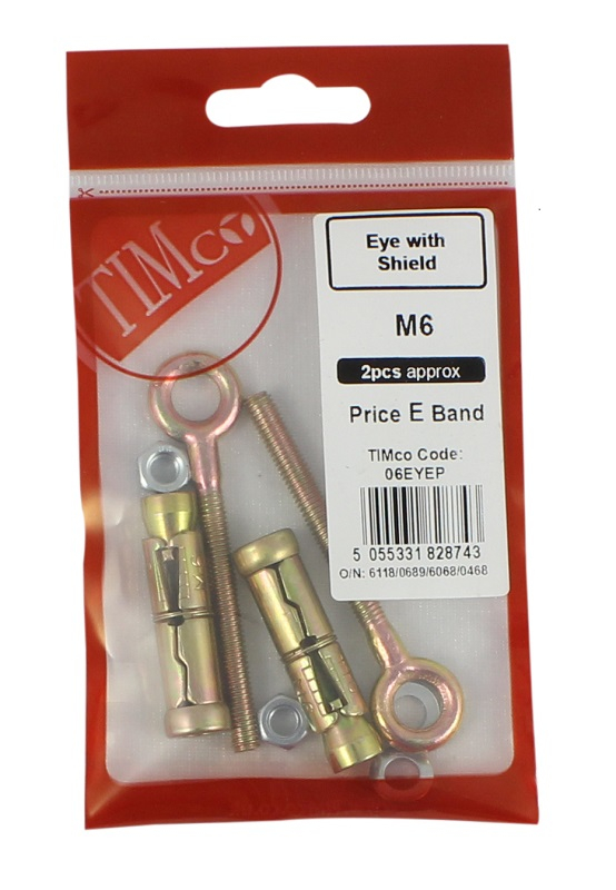 M8 EYE BOLT SHIELD ANCHOR TIMBAG M8 EYE BOLT SHIELD ANCHOR TIMBAG