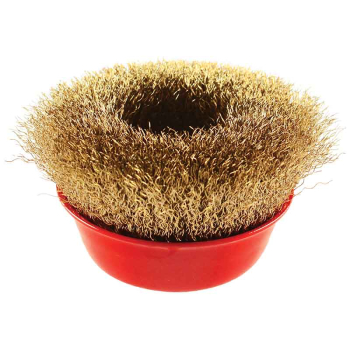 100MM CRIMPED WIRE CUP BRUSH M14 THREAD