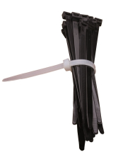 4.8 X 200MM BLACK CABLE TIES