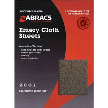 230MM X 280MM X 150GRIT EMERY SHEETS 230MM X 280MM X 150GRIT EMERY SHEETS