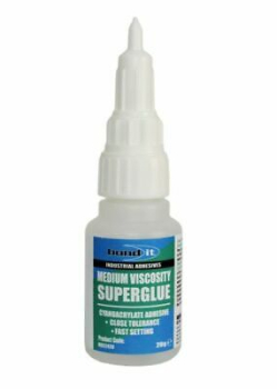 20g CYANOACRYLATE SUPERGLUE MEDIUM VISCOSITY - BONDIT 20g CYANOACRYLATE SUPERGLUE MEDIUM VISCOSITY - BONDIT