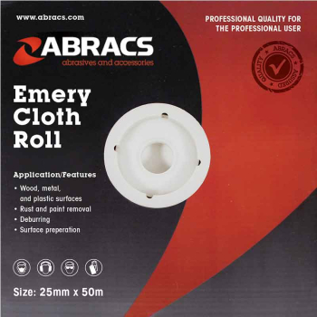 25MM X 50MTR X 100GRIT EMERY PAPER ROLL 25MM X 50MTR X 100GRIT EMERY PAPER ROLL
