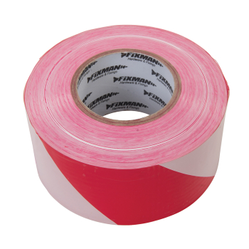 70MM X 500MTR RED/WHITE BARRIER TAPE