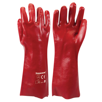 400MM RED PVC GAUNTLETS