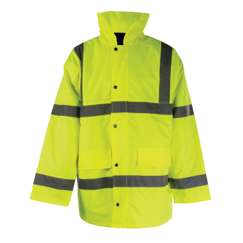 MEDIUM HI-VIS MOTORWAY COAT YELLOW MEDIUM HI-VIS MOTORWAY COAT YELLOW